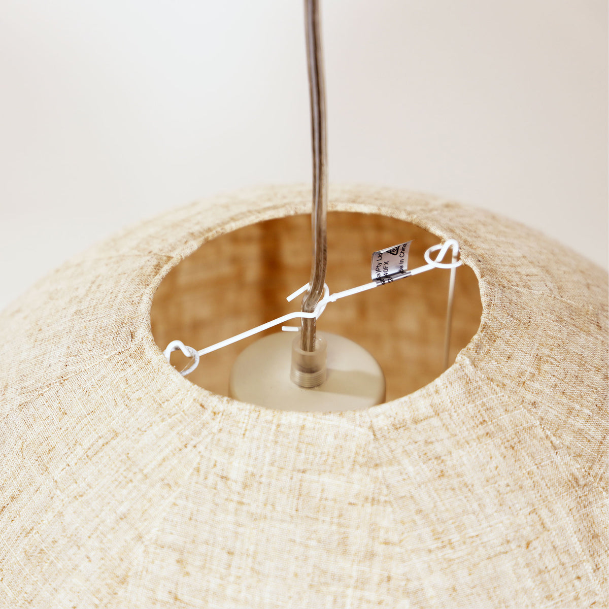 Flax Linen Shade Only - Kanto.80 Round Flax