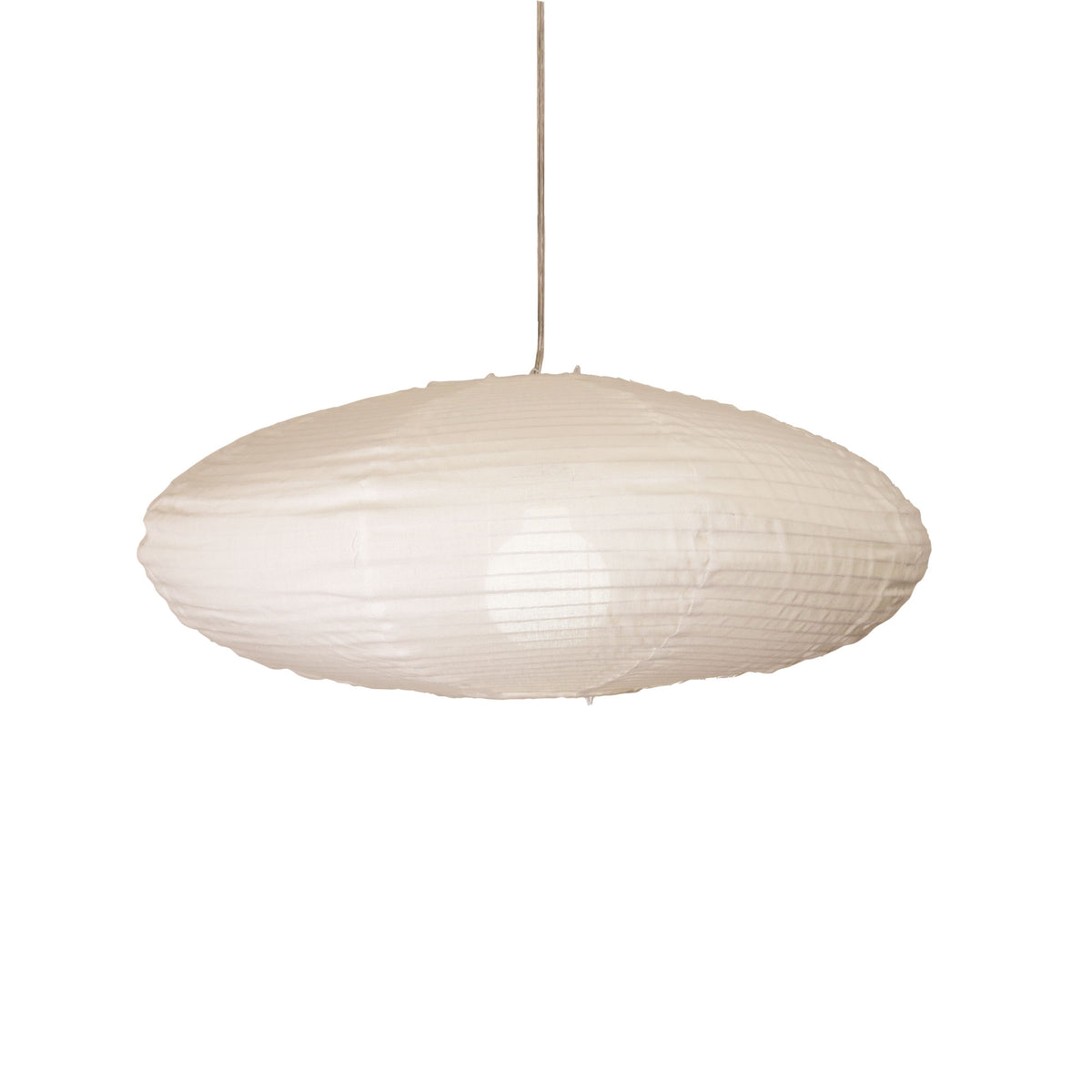 White Linen Shade Only - Kanto.60 Oval White