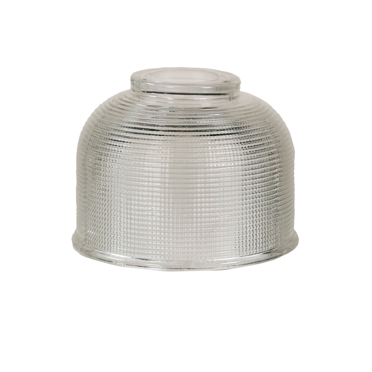 15cm Retro Halophane Glass Shade - Maison 15 Clear