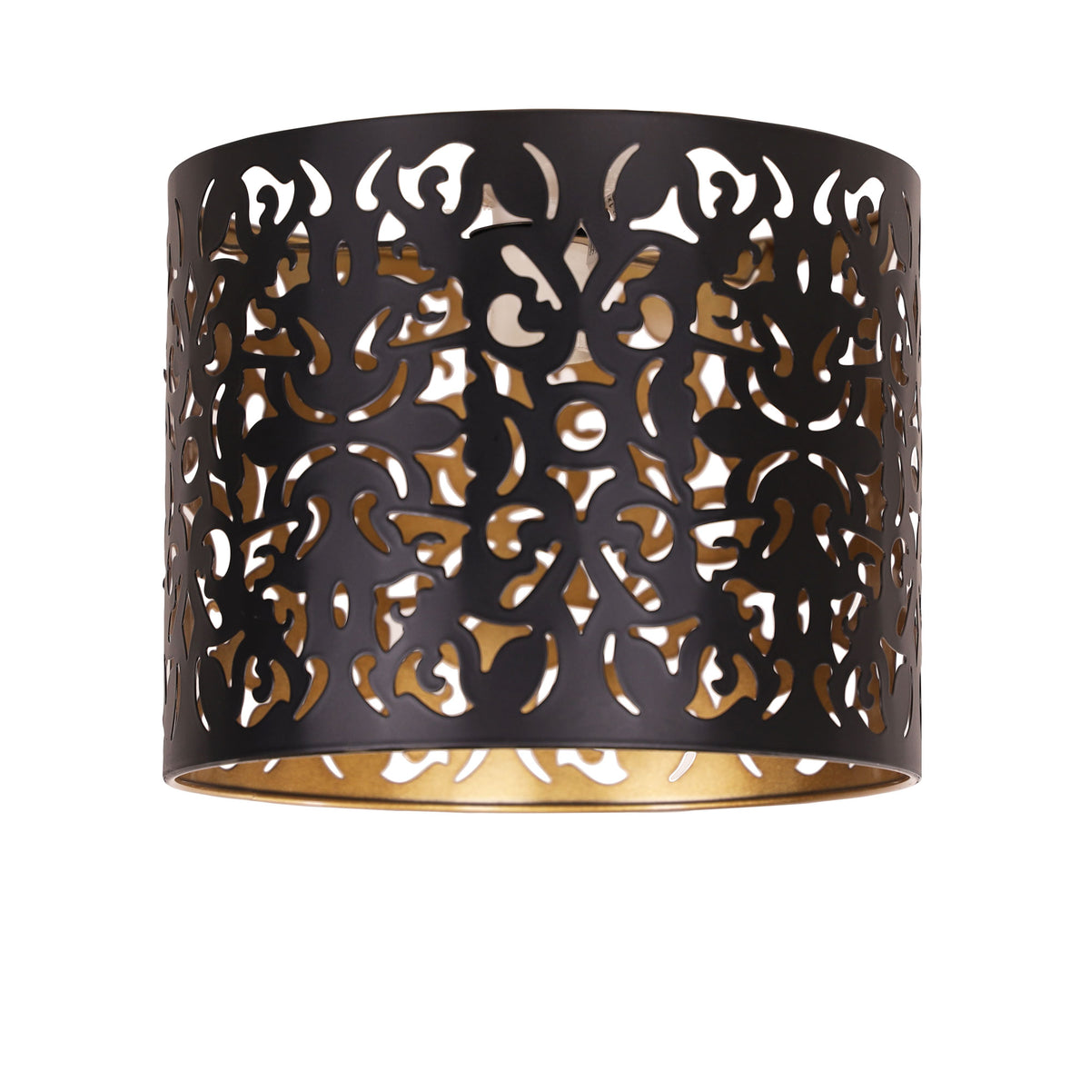 25cm Laser Cut Metal DIY Ceiling Light with a Golden-Coppper Inner - Vicky Copper