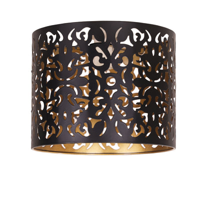 25cm Laser Cut Metal DIY Ceiling Light with a Golden-Coppper Inner - Vicky Copper