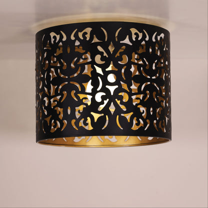 25cm Laser Cut Metal DIY Ceiling Light with a Golden-Coppper Inner - Vicky Copper