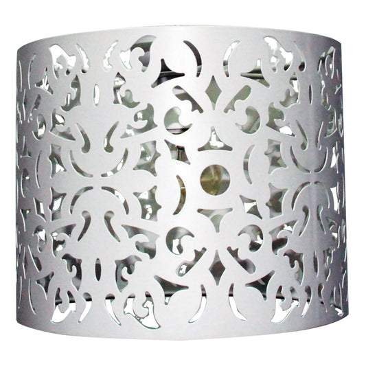 25cm Laser Cut Metal DIY Ceiling Light White - Vicky White