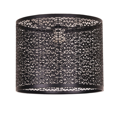 Laser Cut Metal DIY Ceiling Light - Bursa Black