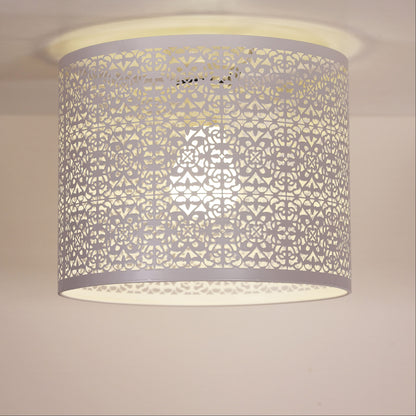 Laser Cut Metal DIY Ceiling Light - Bursa White