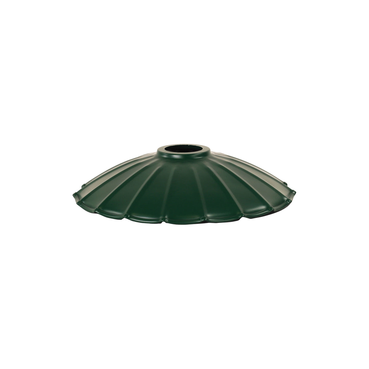 25cm Pleated Metal Shade - Brolli.25 Green