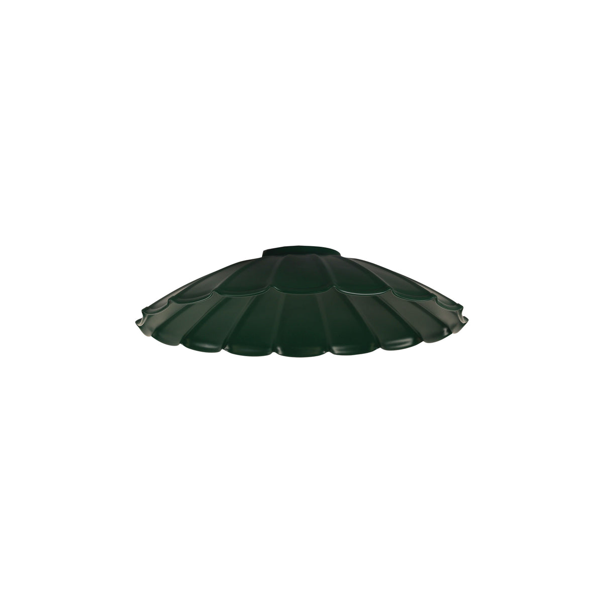 25cm Pleated Metal Shade - Brolli.25 Green