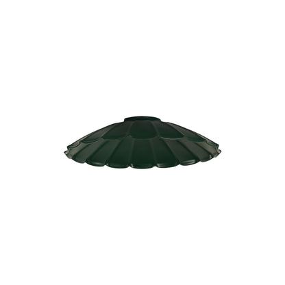 25cm Pleated Metal Shade - Brolli.25 Green