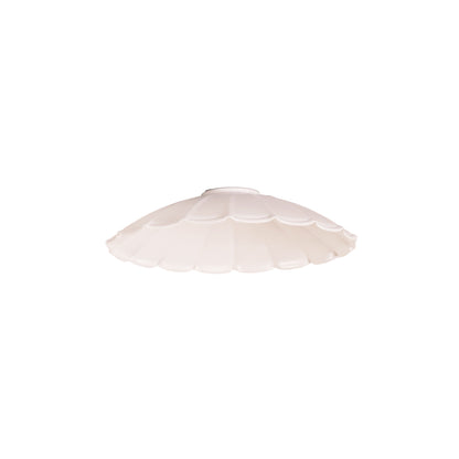 25cm Pleated Metal Shade - Brolli.25 White