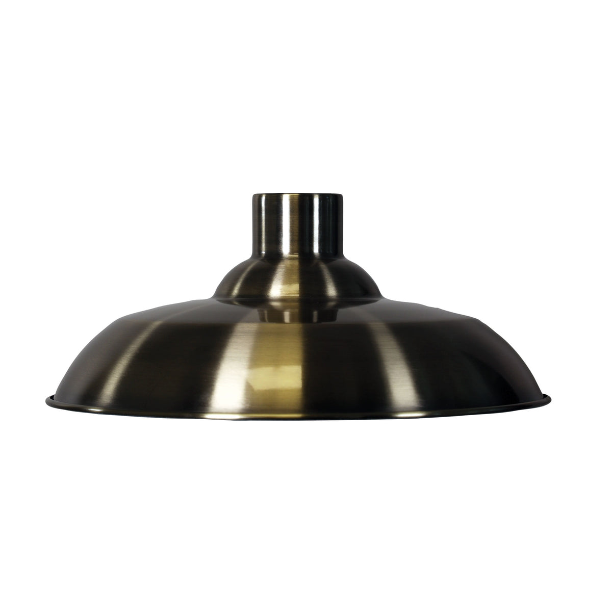 38cm Plated Industrial Vintage Shade - Slater Antique Brass