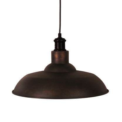 38cm Industrial Vintage Pendant Shade - Slater 38 Rust Finish