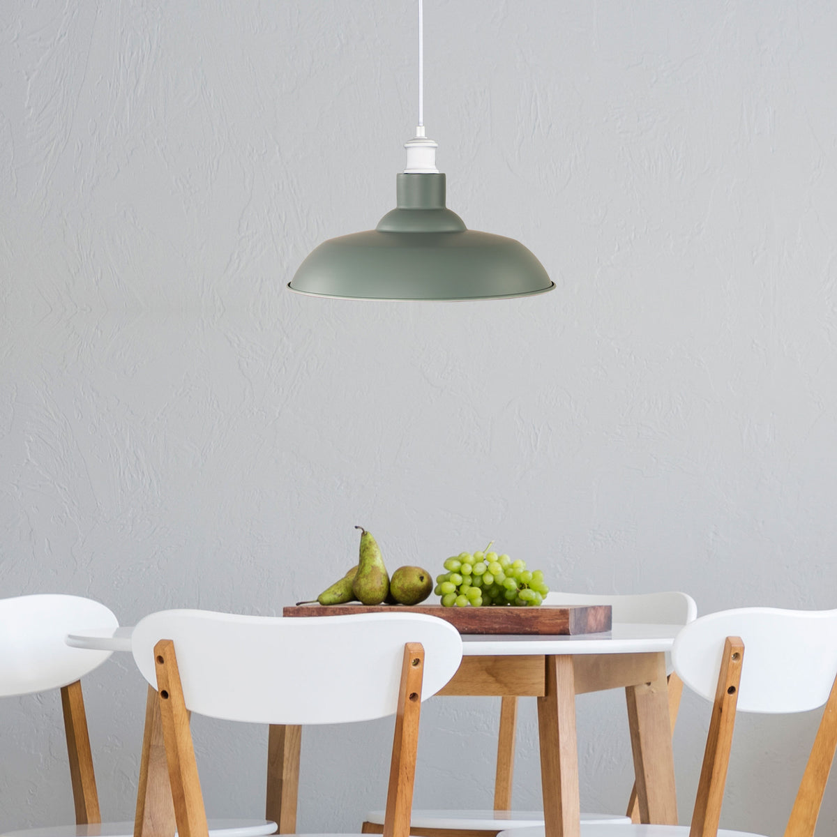 38cm Industrial Vintage Shade - Slater.38 Sage Green