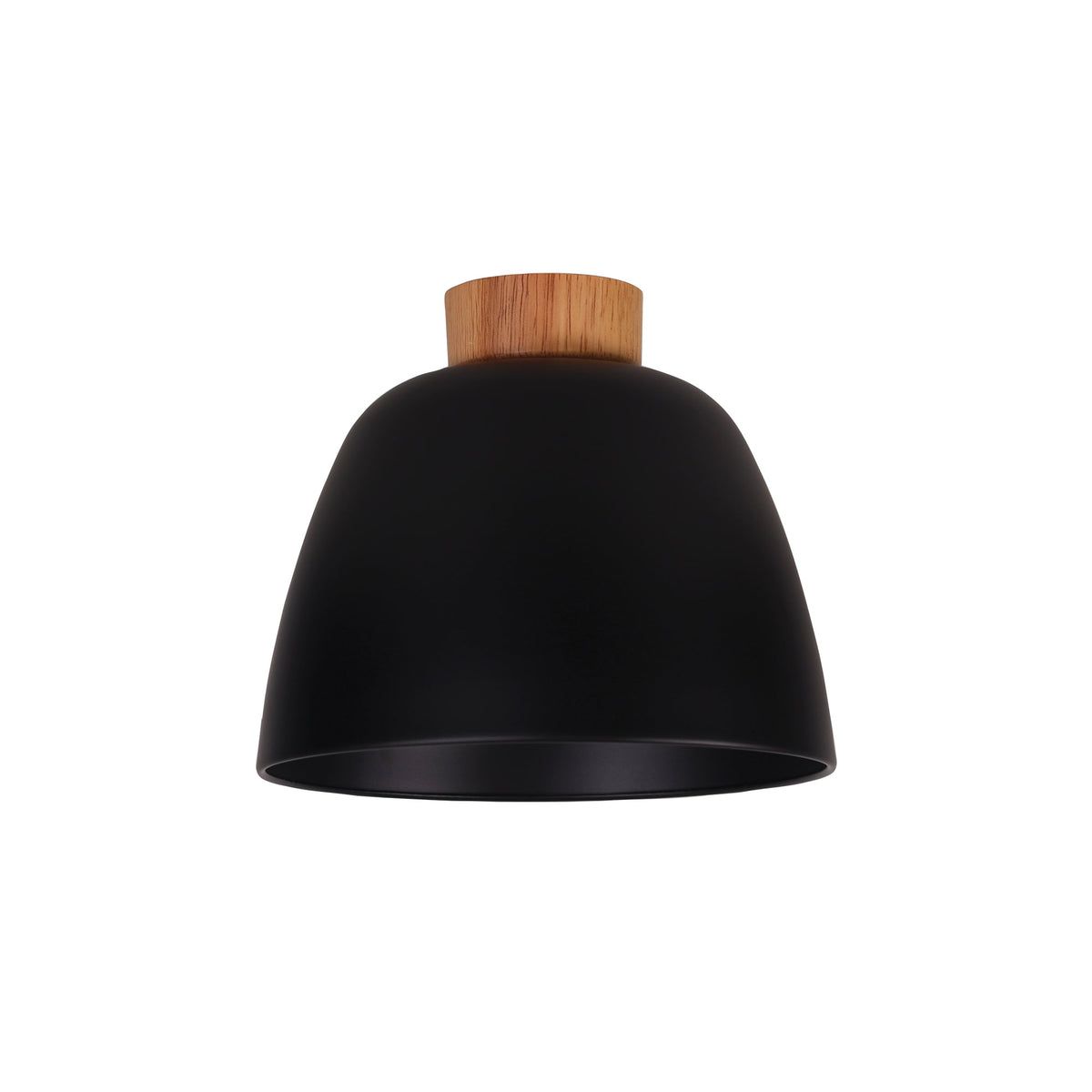 Metal DIY Shade with Real Wood Accents - Tommy DIY Black