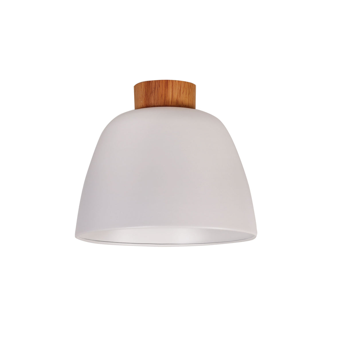 Metal DIY Shade with Real Wood Accents - Tommy DIY White