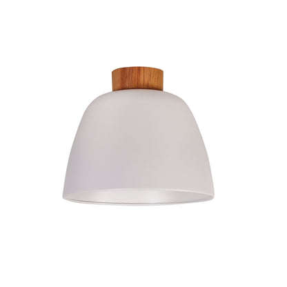 Metal DIY Shade with Real Wood Accents - Tommy DIY White