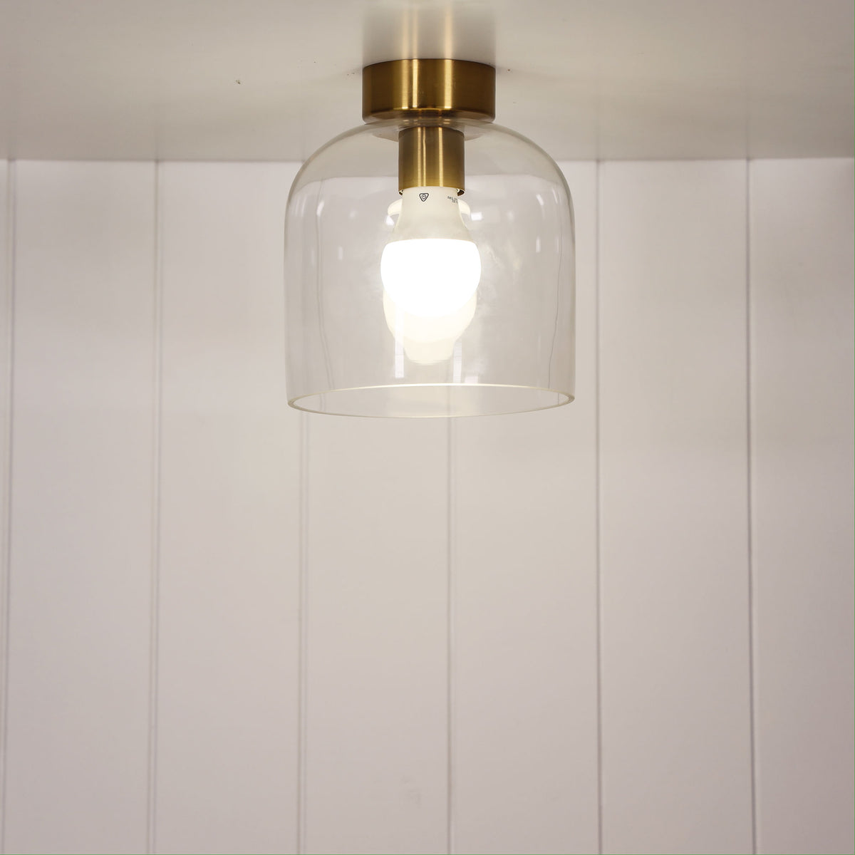 Metal and Glass DIY Shade - Burton DIY Brass