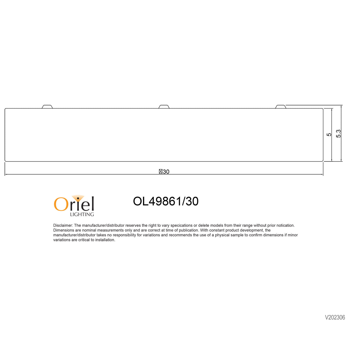 Tricolour LED Ceiling Light - Orbis.30 White