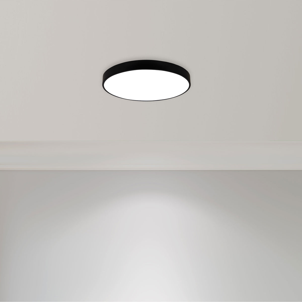 Tricolour LED Ceiling Light - Orbis.50 Black