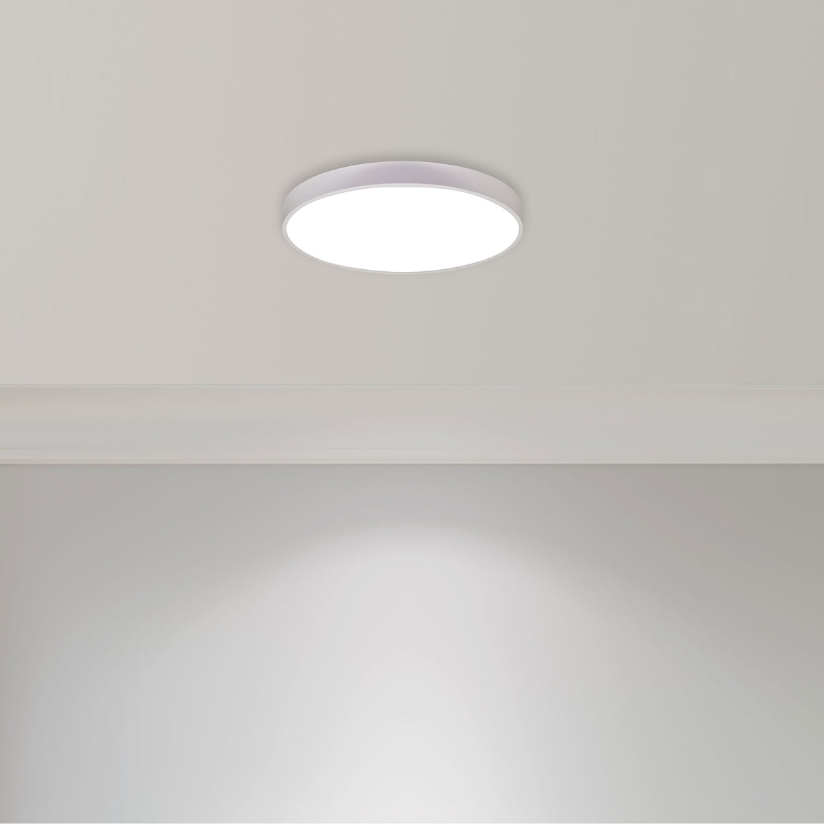 Tricolour LED Ceiling Light - Orbis.50 White
