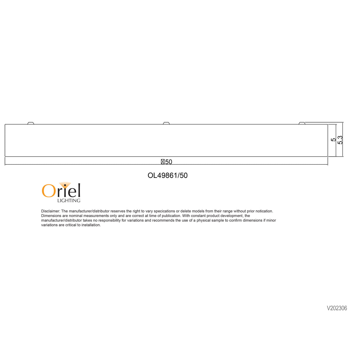 Tricolour LED Ceiling Light - Orbis.50 White