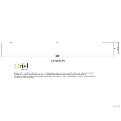 Tricolour LED Ceiling Light - Orbis.50 White