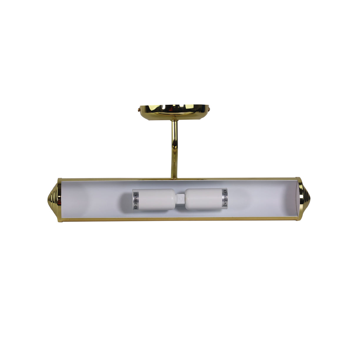 Polished Brass Plated Wall Light - Picture Light Brass