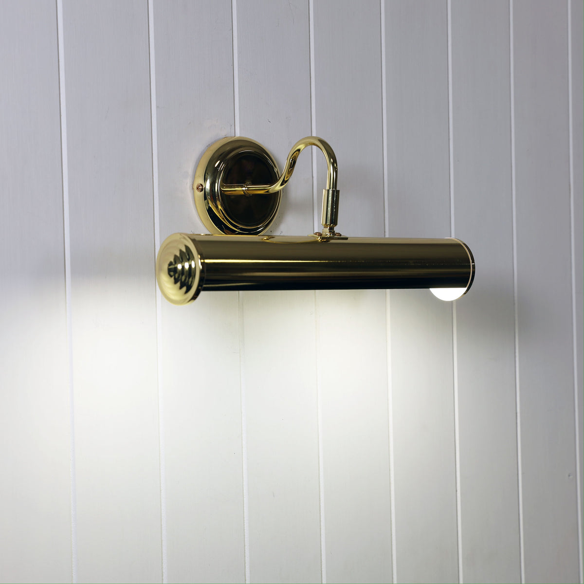 Polished Brass Plated Wall Light - Picture Light Brass