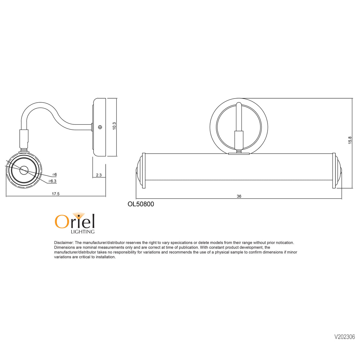 Matt Black Wall Light - Picture Light Black