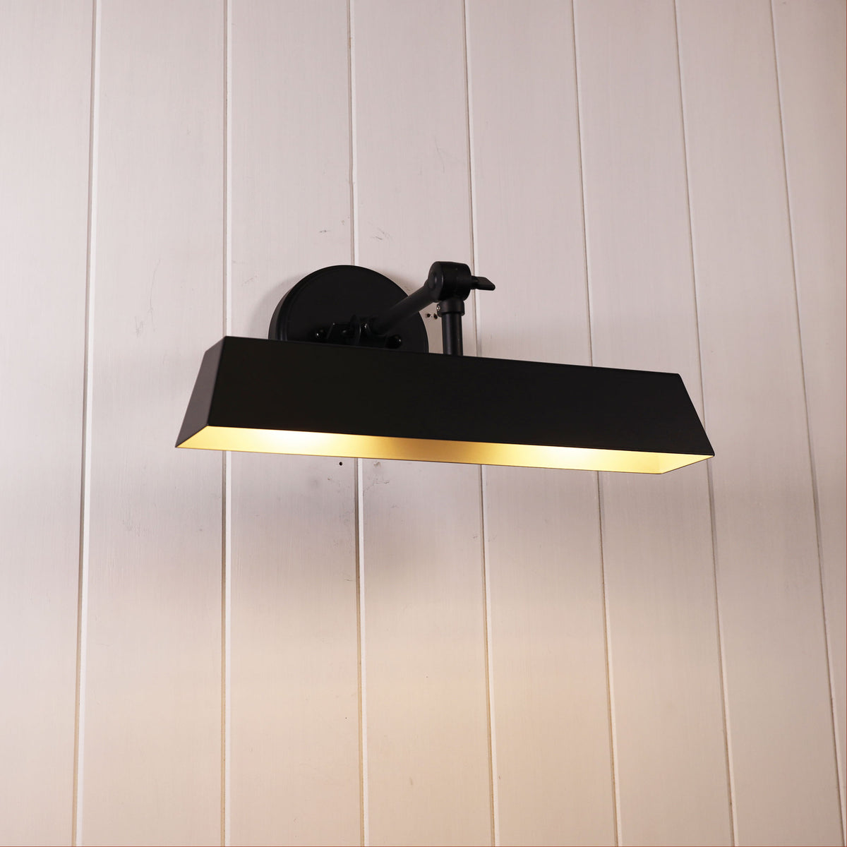 Adjustable Metal Wall Light - Loxby Black