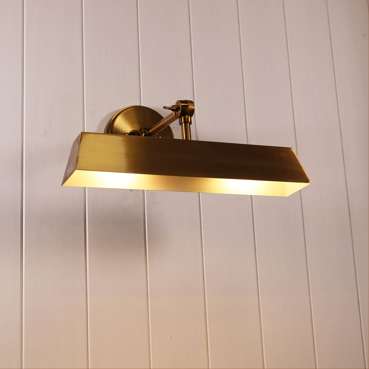 Adjustable Metal Wall Light - Loxby Satin Brass