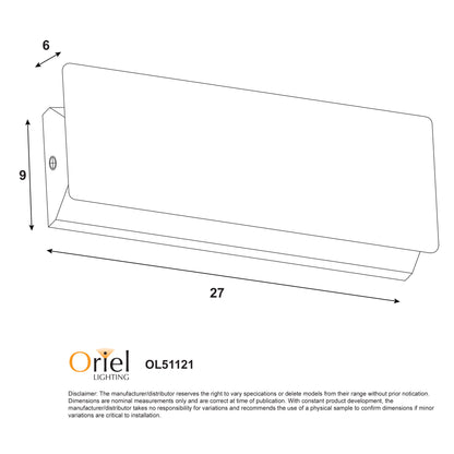 8W Cts LED Wall Light - Nimmo