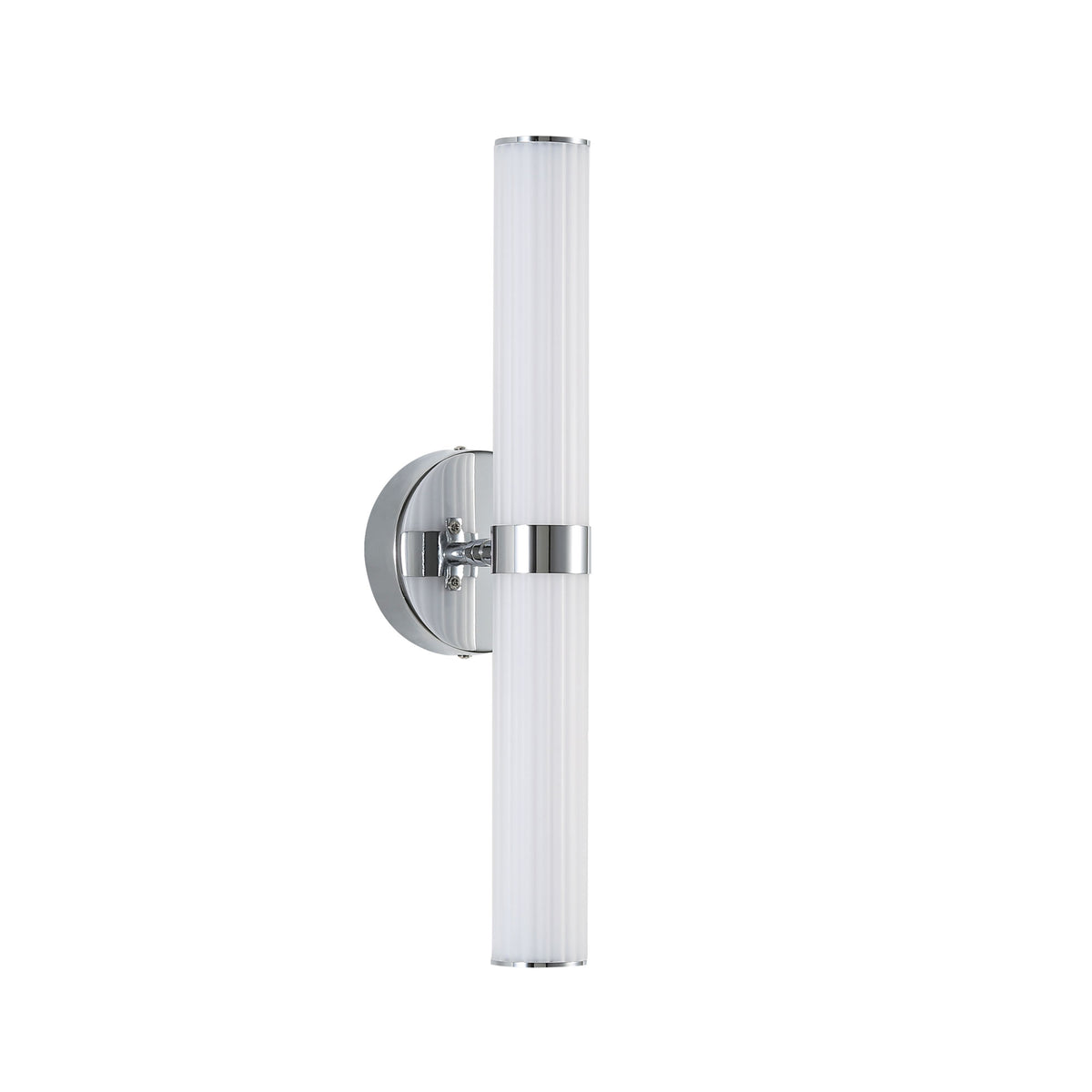 Ribbed Tricolour LED Wall Light - Sassy Chrome
