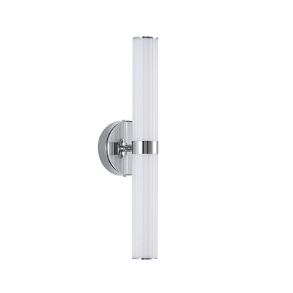 Ribbed Tricolour LED Wall Light - Sassy Chrome