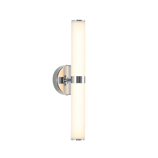 Ribbed Tricolour LED Wall Light - Sassy Chrome