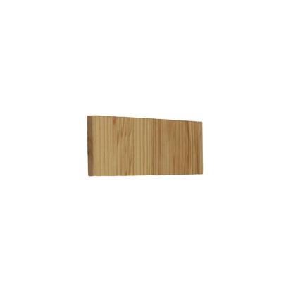 Tricolour LED Wall Light - Rafter.30 Scalloped Wood