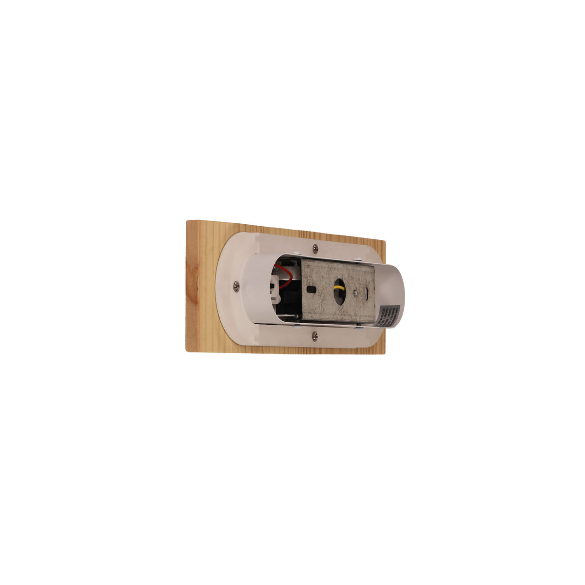 Tricolour LED Wall Light - Rafter.30 Scalloped Wood