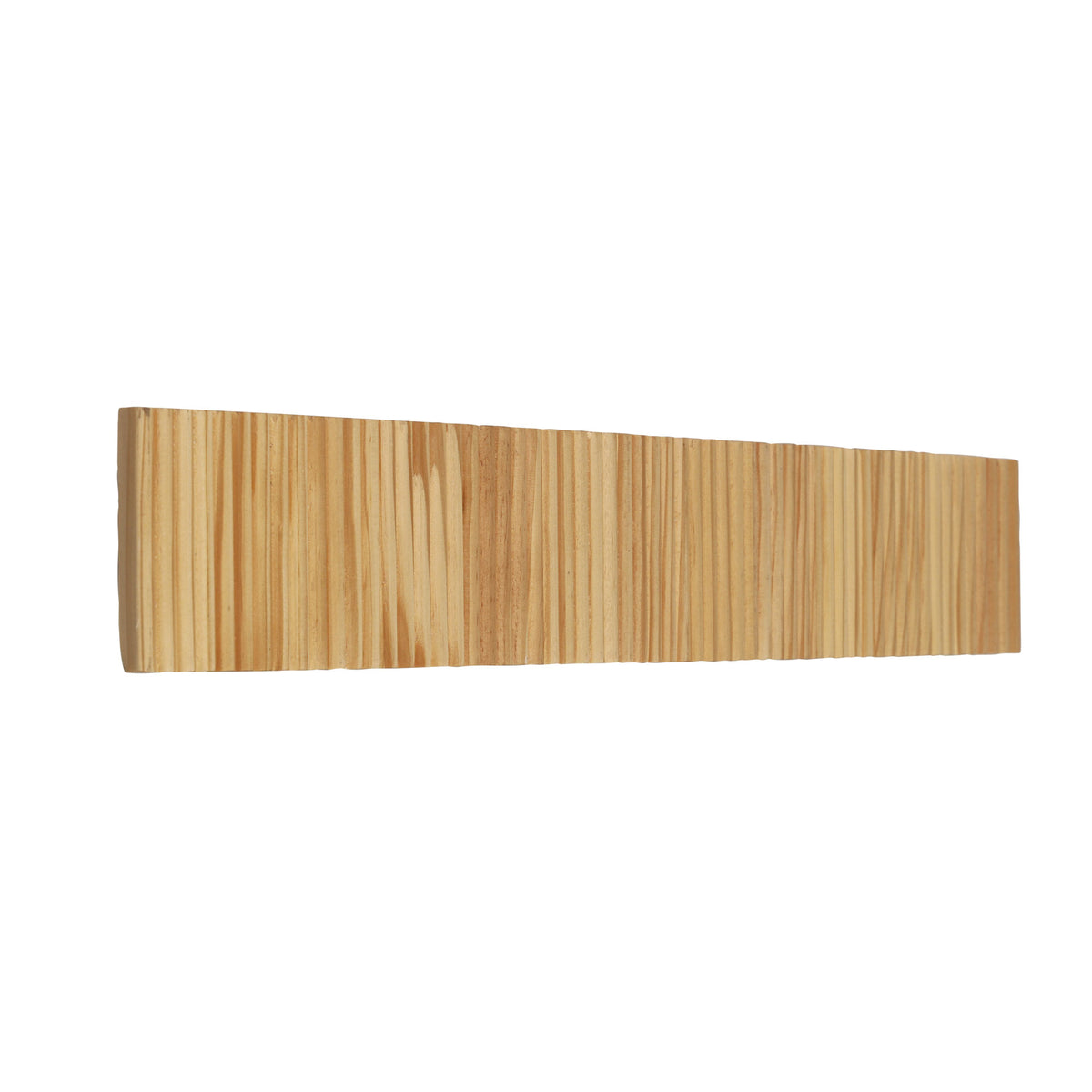 Tricolour LED Wall Light - Rafter.60 Scalloped Wood