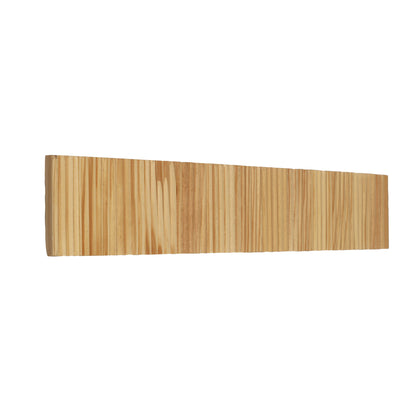 Tricolour LED Wall Light - Rafter.60 Scalloped Wood