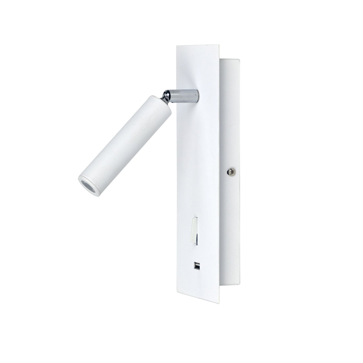 3W LED Spot with USB and Switch White - Hotel W Switch