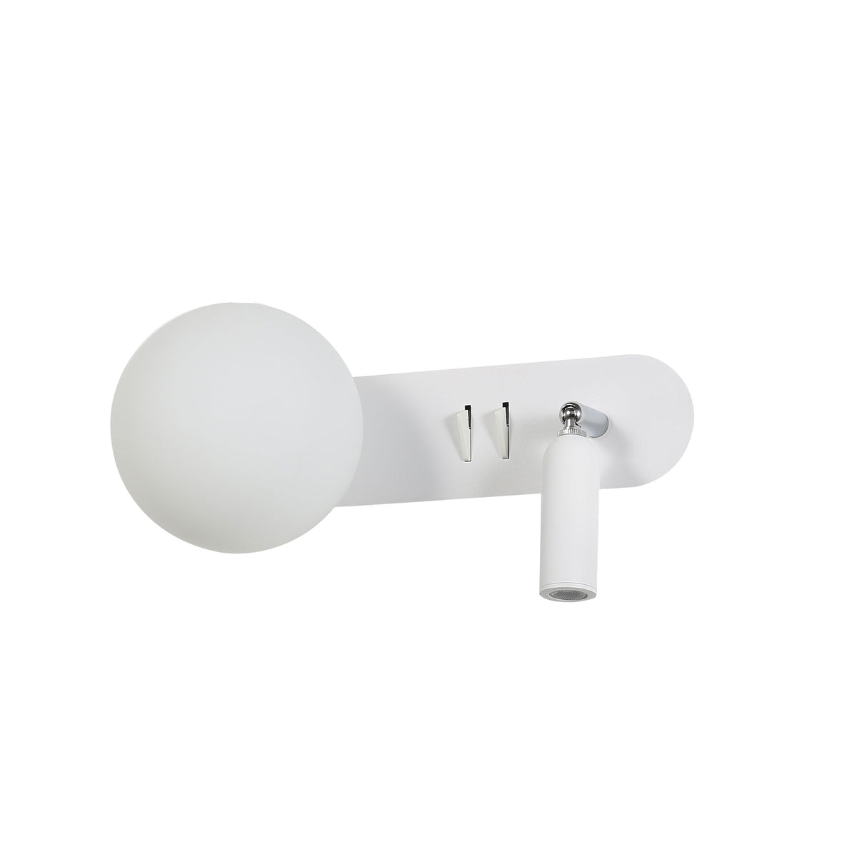 G9 Opal Sphere W/ 3W LED Spot - Harlow Switched White