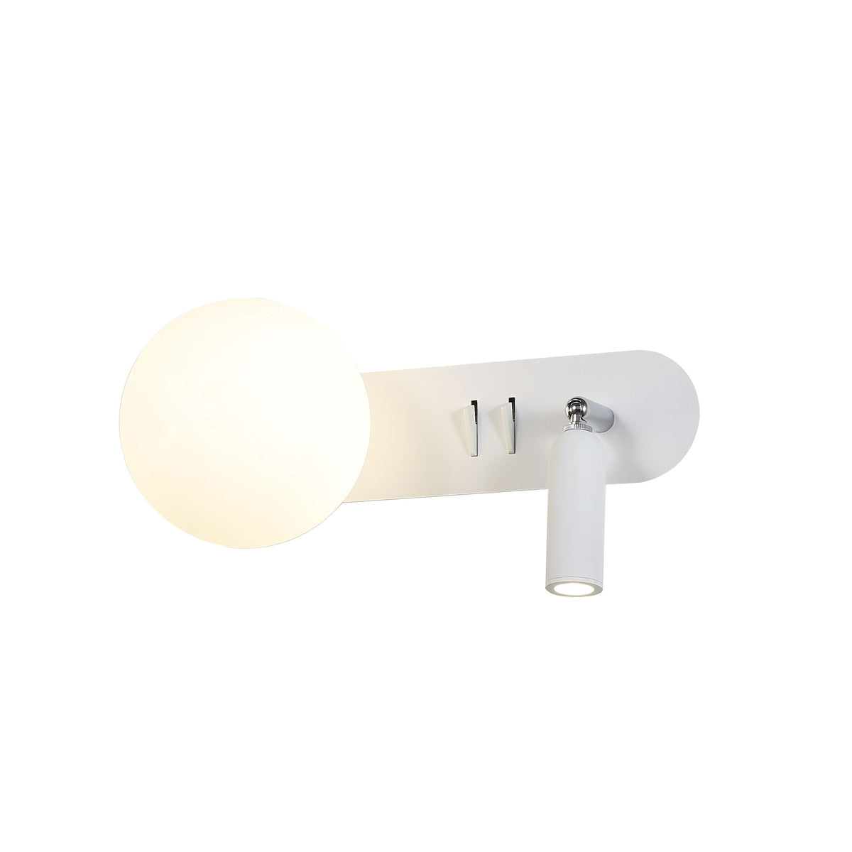 G9 Opal Sphere W/ 3W LED Spot - Harlow Switched White