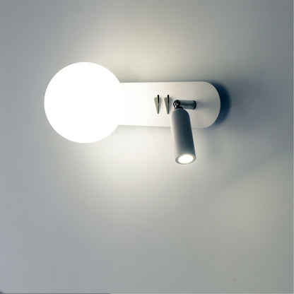 G9 Opal Sphere W/ 3W LED Spot - Harlow Switched White