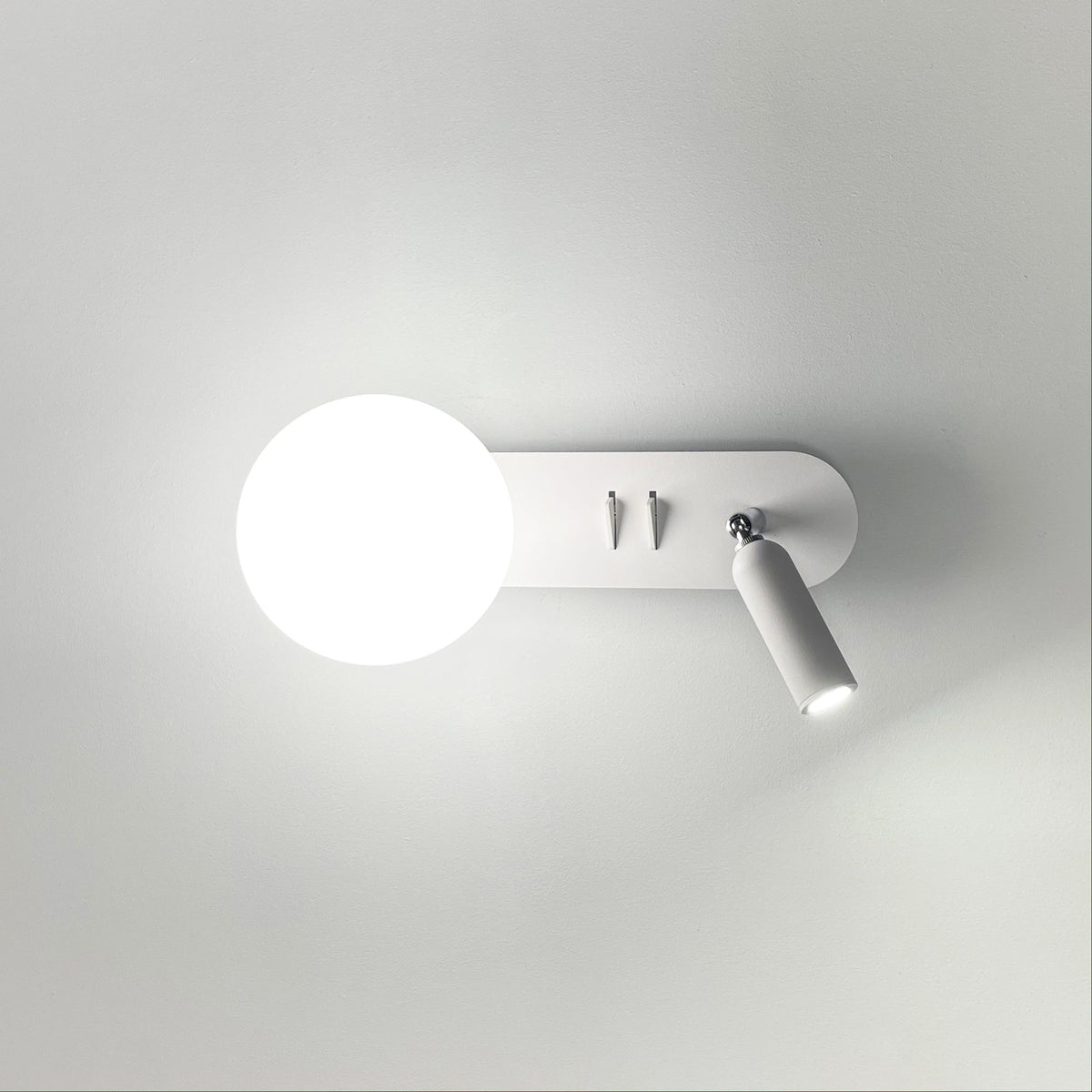G9 Opal Sphere W/ 3W LED Spot - Harlow Switched White