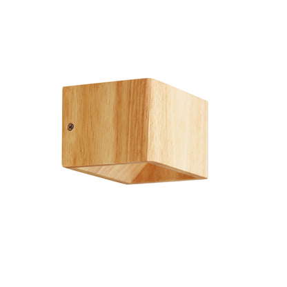 3W 4000K Wall Light Solid Wood - Vidar