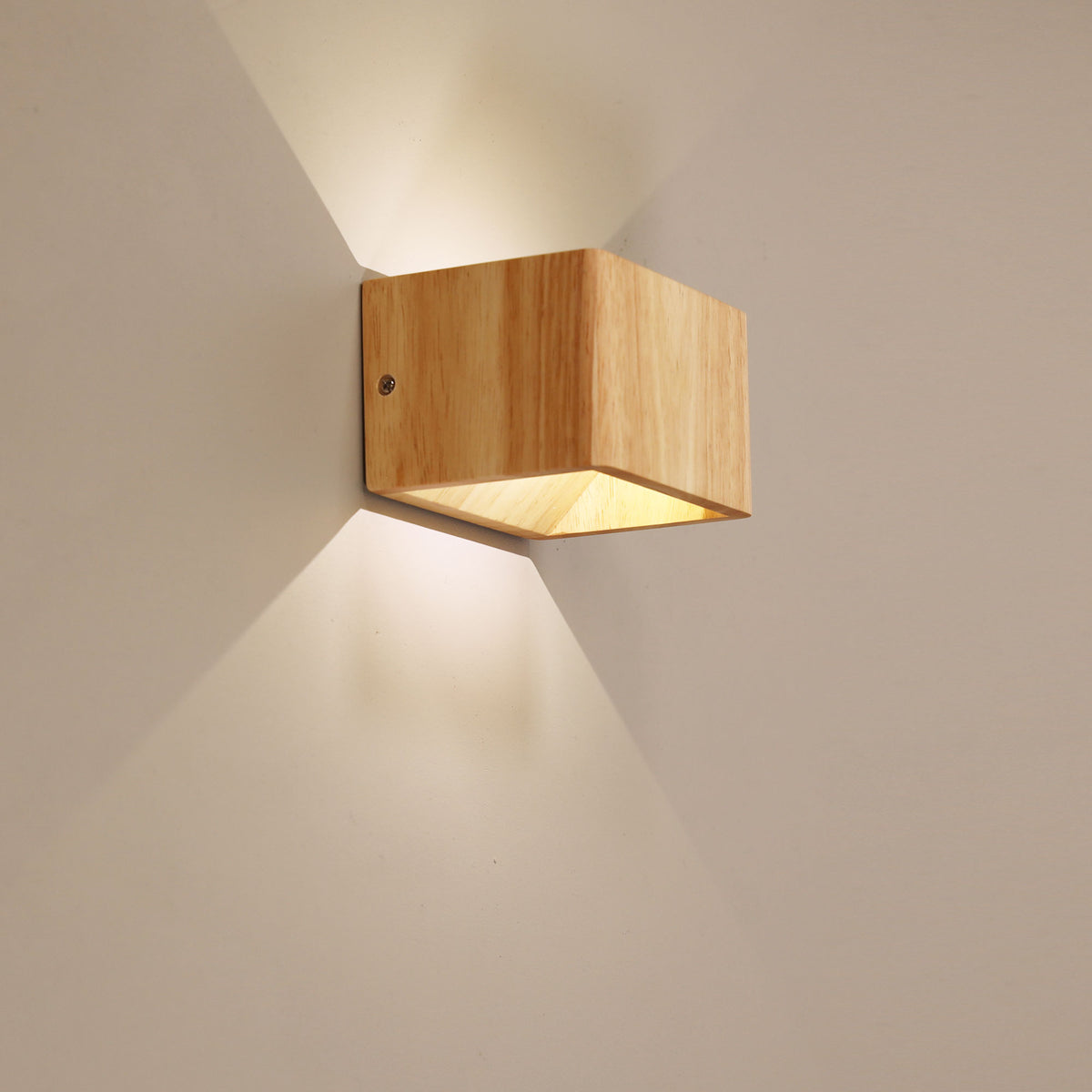 3W 4000K Wall Light Solid Wood - Vidar