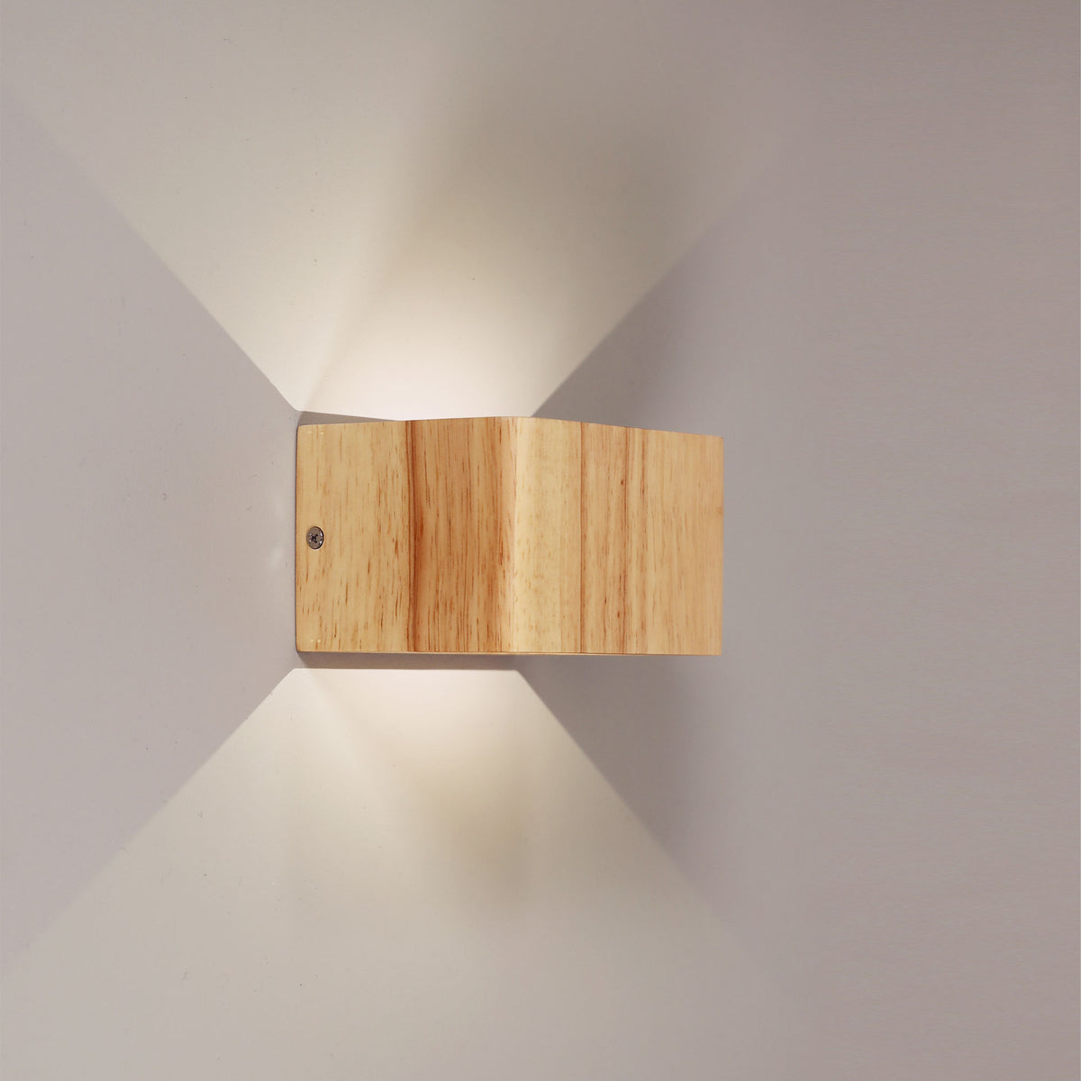 3W 4000K Wall Light Solid Wood - Vidar