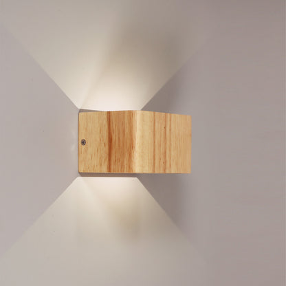 3W 4000K Wall Light Solid Wood - Vidar