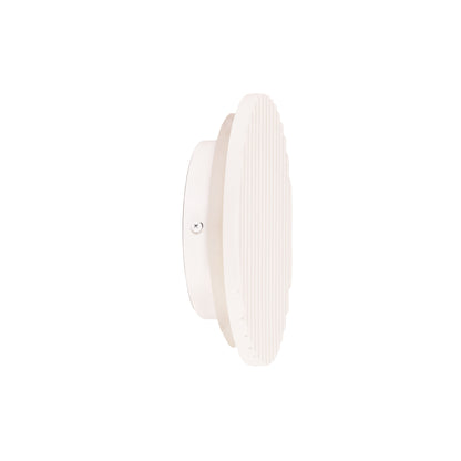 Tri-Colour LED Wall Light - Dot.20 Scalloped Plaster