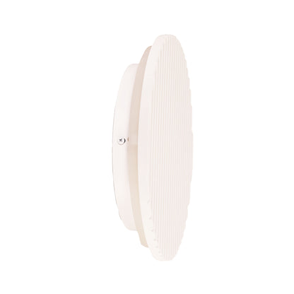 Tri-Colour LED Wall Light - Dot.25 Scalloped Plaster