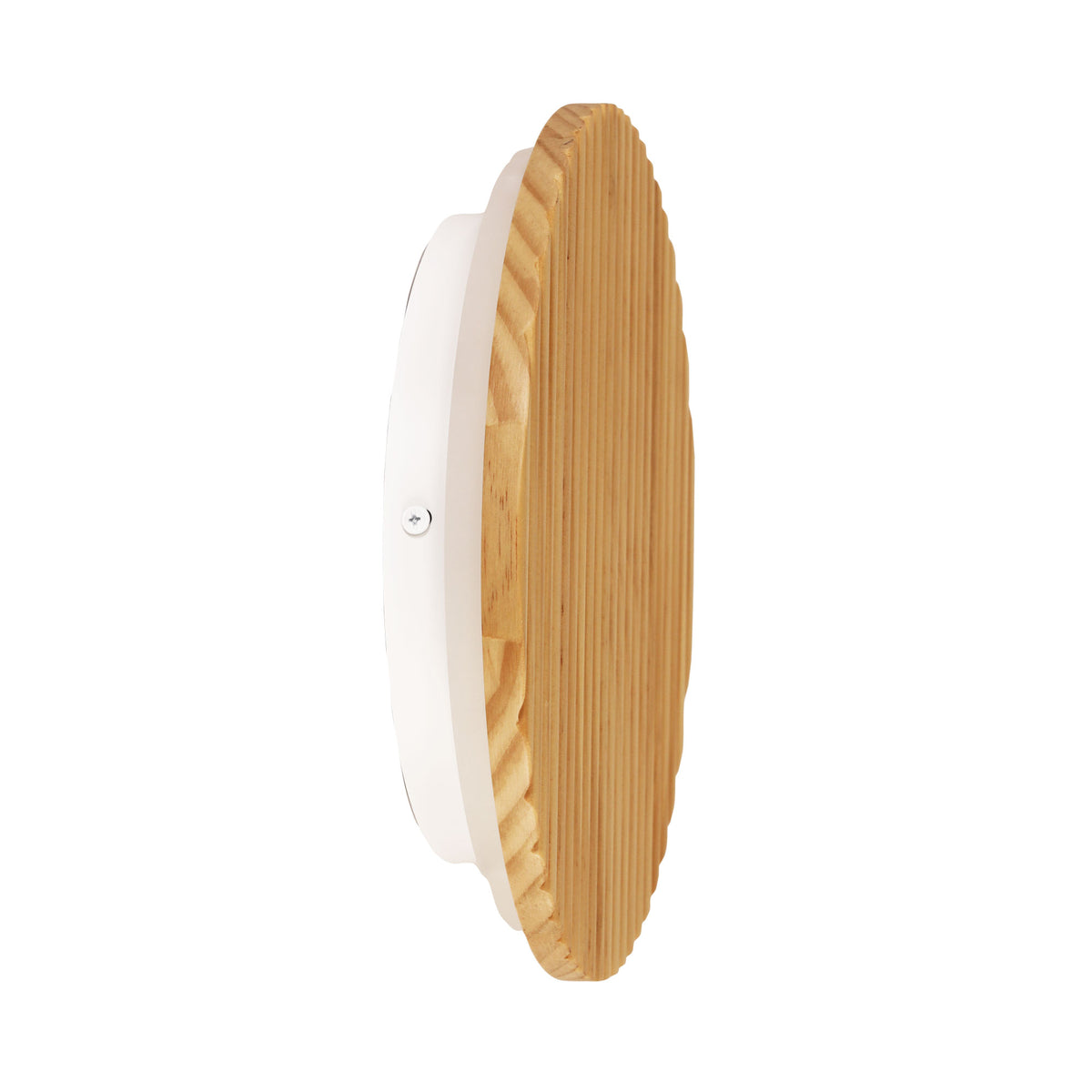Tri-Colour LED Wall Light - Dot.25 Scalloped Wood